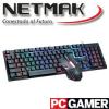 Combo Gamer teclado y mouse Retroiluminado Netmak NM-NEMESIS 