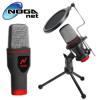 Microfono Gamer Multimedia Streamer Hi-Fi Omnidireccional c/Tripode Metal Noga MIC-ST02 SDC