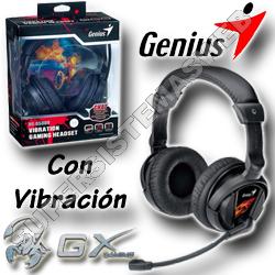 Auricular GAMER vincha c/Vibracion mic rebatible Genius HS-G500V