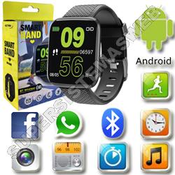 Reloj Inteligente Smartband NETMAK Bluetooth NM-BAND - BLACK