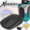 Mouse inalambrico 2.4Ghz 4D 800-1200-1600 DPI Black Xemoki XK-LW41BKV2