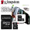 Memoria Micro SD Kingston 256GB c/Adap Clase10 UHS-I 100MB/s Canvas MEM393 SDC