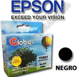 Cartucho Alternativo Epson T136 T 136126 Black XL Global INKCART136K