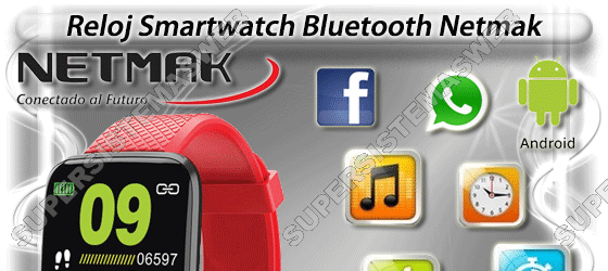 Reloj Smart Band Bt 4.0 Black Netmak – ElTioVende.com -Importador y  Distribuidor –